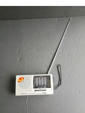 Borg Johnson HS-912R 12 Band FM/TV/MW/SW1-9 Portable Receiver Tested See Descrip